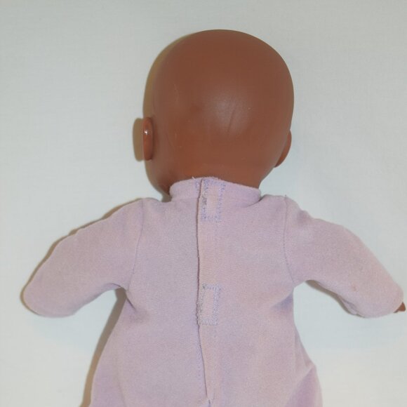 Vintage 11 inch Cloth Body Babydoll with Purple PJs - Picture 3 of 4